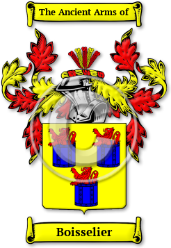 Boisselier Family Crest Download (jpg) Legacy Series - 150 DPI