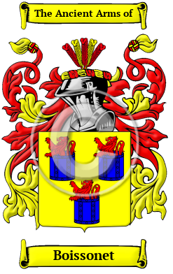 Boissonet Family Crest/Coat of Arms