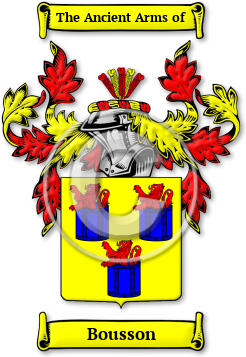 Bousson Family Crest Download (JPG) Legacy Series - 600 DPI