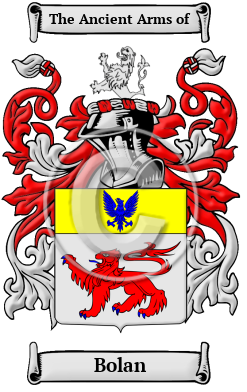 Bolan Family Crest/Coat of Arms