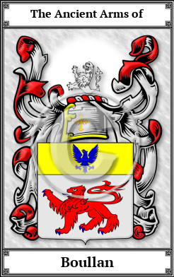 Boullan Family Crest Download (JPG) Book Plated - 600 DPI