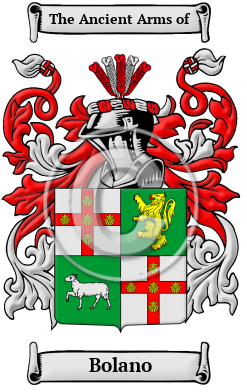 Bolano Family Crest/Coat of Arms
