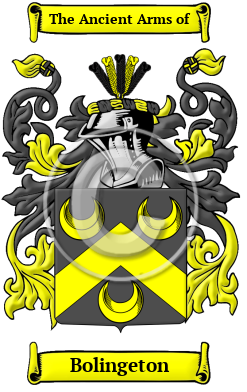 Bolingeton Family Crest/Coat of Arms