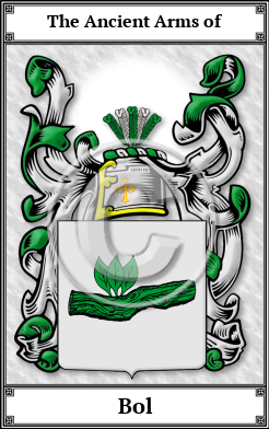 Bol Family Crest Download (JPG)  Book Plated - 150 DPI