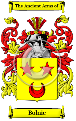 Bolnie Family Crest/Coat of Arms