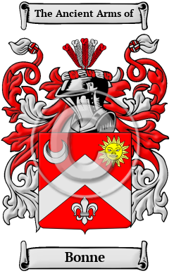 Bonne Family Crest/Coat of Arms