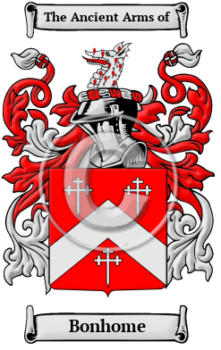 Bonhome Family Crest/Coat of Arms