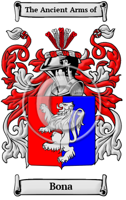Bona Family Crest/Coat of Arms