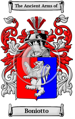 Boniotto Family Crest/Coat of Arms