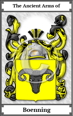 Boenning Family Crest Download (JPG)  Book Plated - 150 DPI