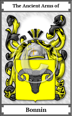 Bonnin Family Crest Download (JPG)  Book Plated - 150 DPI