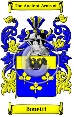 Bonetti Family Crest/Coat of Arms