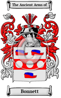 Bonnett Family Crest/Coat of Arms