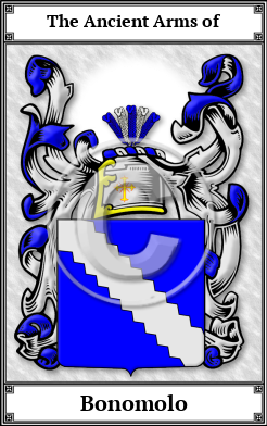 Bonomolo Family Crest Download (JPG)  Book Plated - 150 DPI