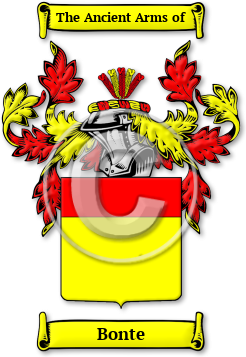 Bonte Family Crest Download (jpg) Legacy Series - 150 DPI