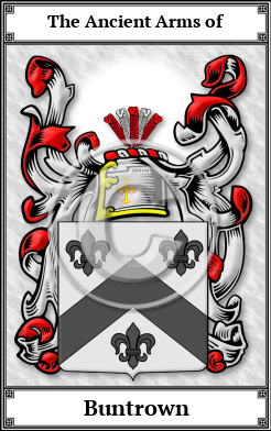 Buntrown Family Crest Download (JPG)  Book Plated - 150 DPI