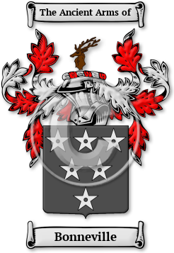 Bonneville Family Crest Download (jpg) Legacy Series - 150 DPI