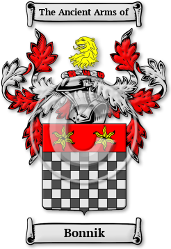 Bonnik Family Crest Download (jpg) Legacy Series - 150 DPI