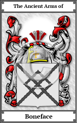 Boneface Family Crest Download (JPG)  Book Plated - 150 DPI
