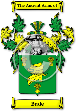Bude Family Crest Download (JPG) Legacy Series - 600 DPI