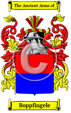 Boppfingele Family Crest/Coat of Arms