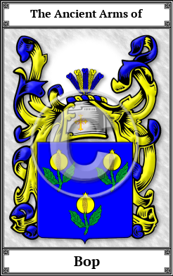 Bop Family Crest Download (JPG)  Book Plated - 150 DPI