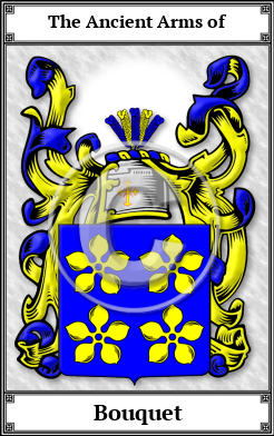 Bouquet Family Crest Download (JPG)  Book Plated - 150 DPI
