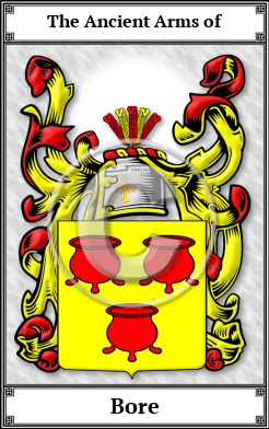 Bore Family Crest Download (JPG) Book Plated - 600 DPI