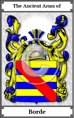 Borde Family Crest Download (JPG)  Book Plated - 150 DPI