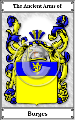 Borges Family Crest Download (JPG)  Book Plated - 150 DPI