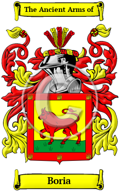 Boria Family Crest/Coat of Arms