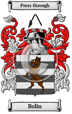 Bolin Family Crest/Coat of Arms