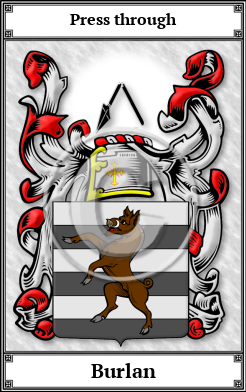 Burlan Family Crest Download (JPG)  Book Plated - 150 DPI