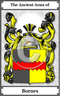 Bornes Family Crest Download (JPG)  Book Plated - 150 DPI