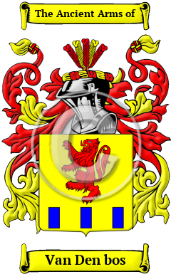 Van Den bos Family Crest/Coat of Arms