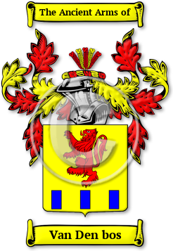Van Den bos Family Crest Download (JPG) Legacy Series - 600 DPI