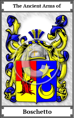 Boschetto Family Crest Download (JPG)  Book Plated - 150 DPI