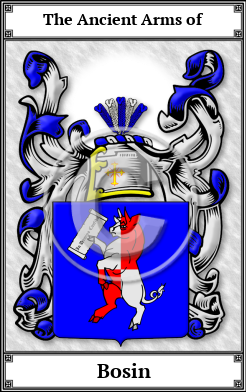 Bosin Family Crest Download (JPG)  Book Plated - 150 DPI
