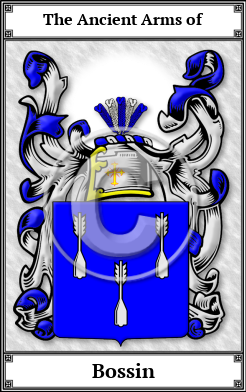Bossin Family Crest Download (JPG)  Book Plated - 150 DPI