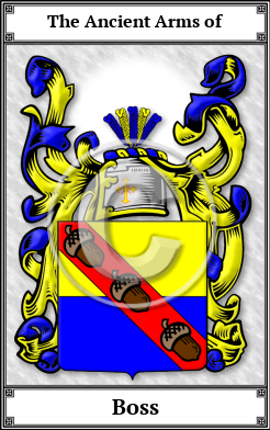 Boss Family Crest Download (JPG) Book Plated - 600 DPI