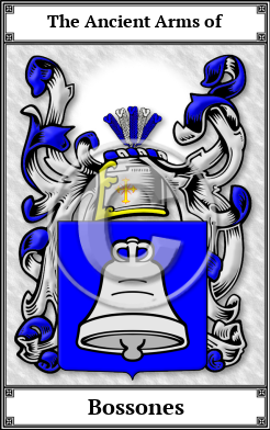 Bossones Family Crest Download (JPG) Book Plated - 300 DPI