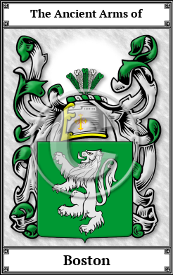 Boston Family Crest Download (JPG)  Book Plated - 150 DPI