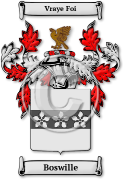 Boswille Family Crest Download (jpg) Legacy Series - 150 DPI