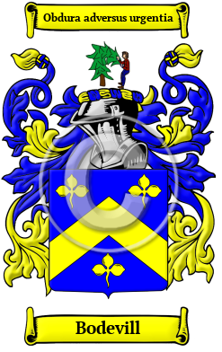 Bodevill Family Crest/Coat of Arms