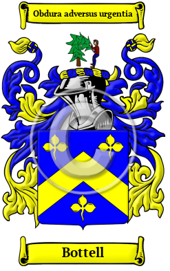 Bottell Family Crest/Coat of Arms