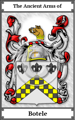 Botele Family Crest Download (JPG)  Book Plated - 150 DPI
