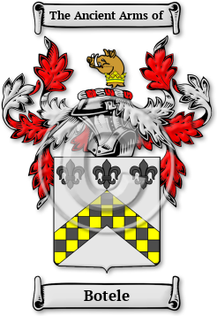Botele Family Crest Download (jpg) Legacy Series - 150 DPI