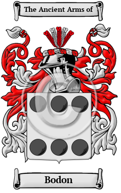 Bodon Family Crest/Coat of Arms