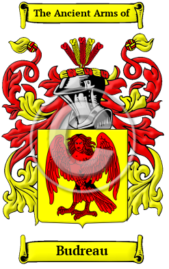 Budreau Family Crest/Coat of Arms