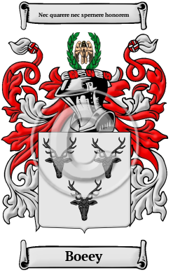 Boeey Family Crest/Coat of Arms